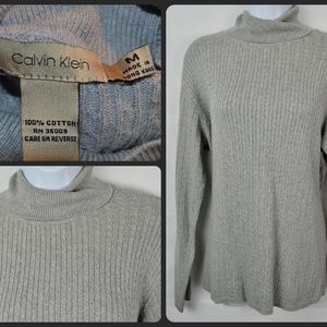 Vintage Calvin Klein Vable Knit Boat Sweater Med